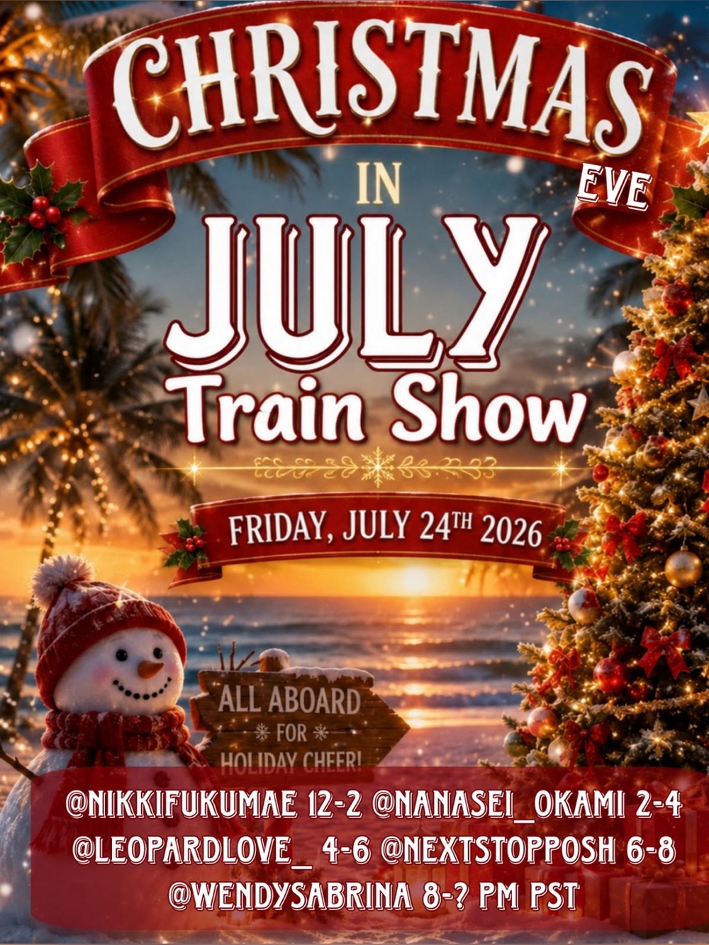 Christmas in July Train Show 7/24/26